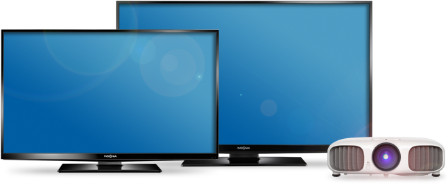 Tvs And Projector - Epson Powerlite Home Cinema 3010 Projector Display (692x275), Png Download