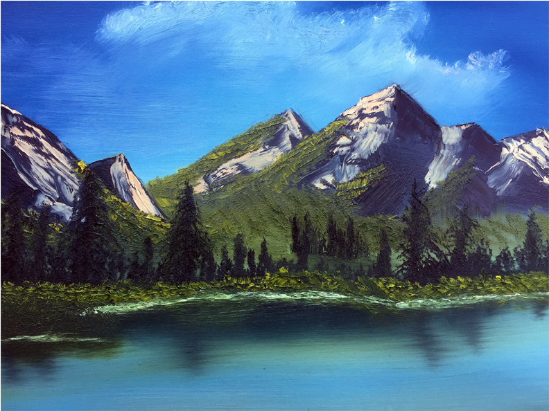 Beginning Acrylic Mountain Paintings (1110x710), Png Download