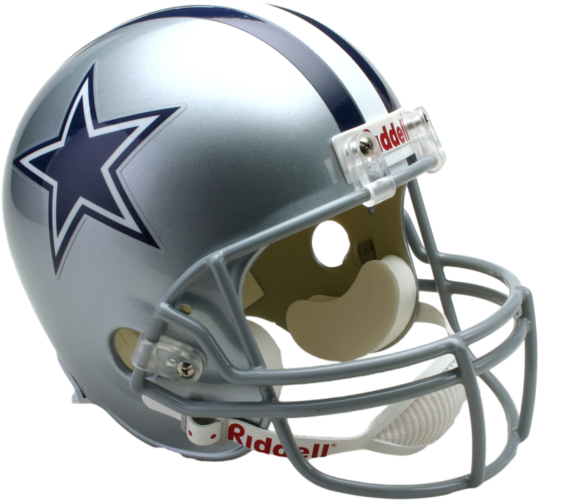 Dallas Full Size Replica - Riddell Dallas Cowboys Deluxe Replica Helmet (425x384), Png Download