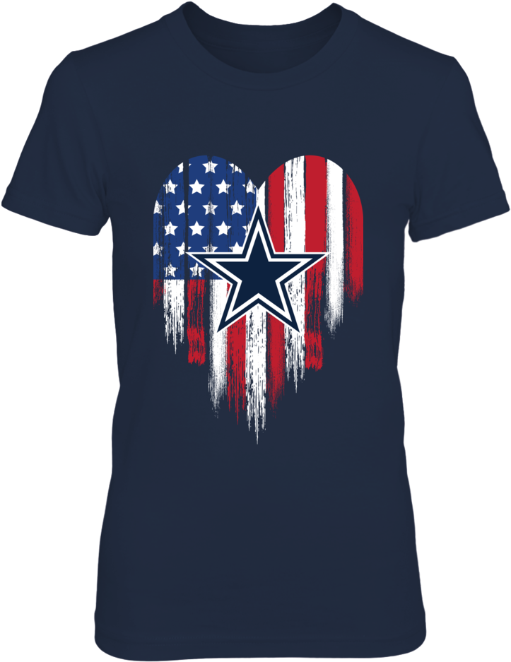 Patriotic Heart T Shirt Dallas Cowboys - Baylor Mom Shirt (1000x1000), Png Download