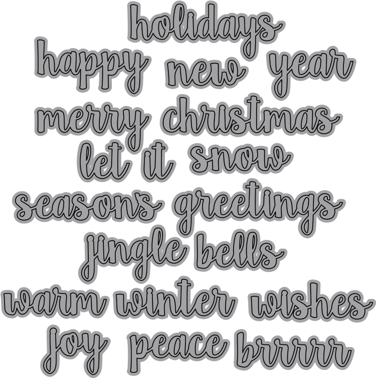 Words 5 - Winter Wishes - Words 5 Winter Wishes (800x800), Png Download