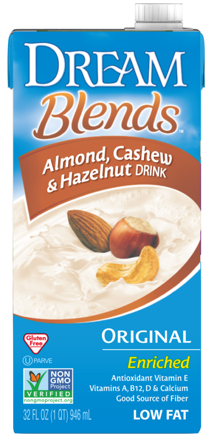 Original Almond, Cashew & Hazelnut Drink - Dream Almond, Cashew & Hazelnut Drink Unsweetened (1024x1024), Png Download