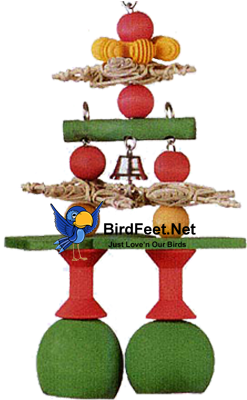 Superbird, Christmas Jingle Bells, For Pet Birds - Super Bird Creations 12 By 6-inch Jingle Bells Bird (400x400), Png Download