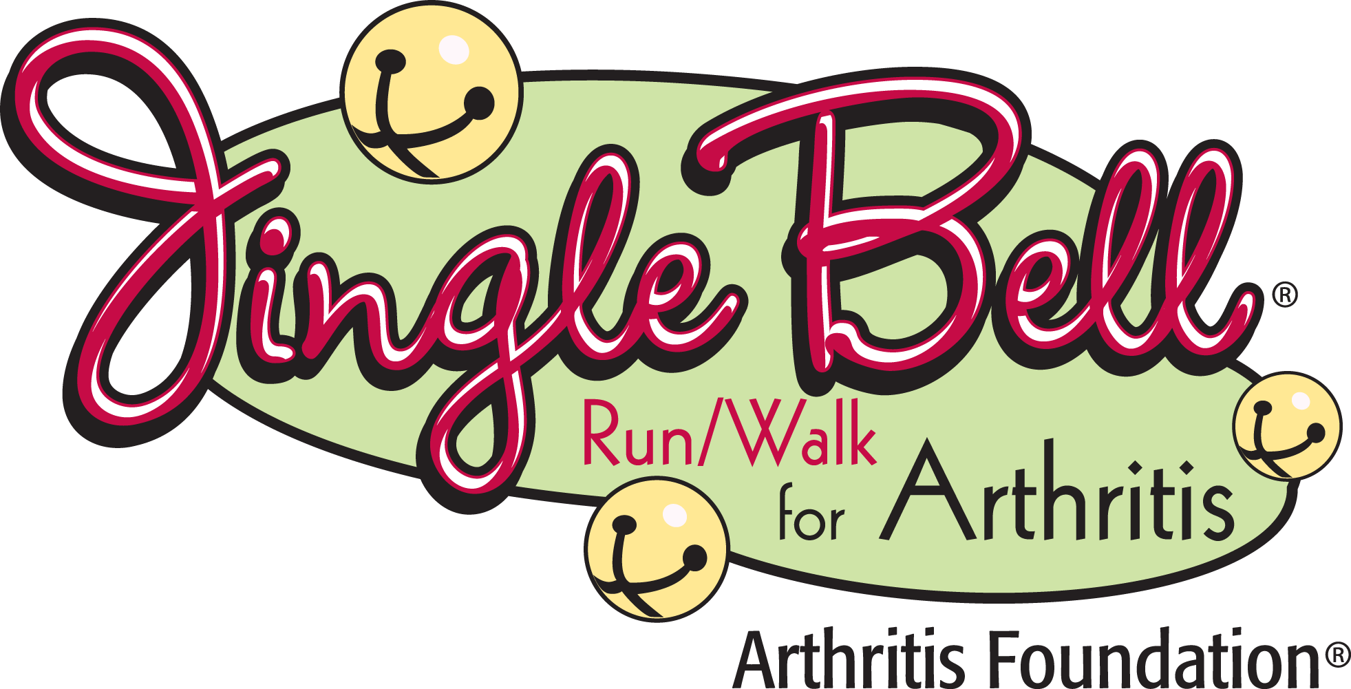 The Jingle Bell Run/walk Is The Arthritis Foundation's - Jingle Bell Run Arthritis Foundation (1963x1001), Png Download