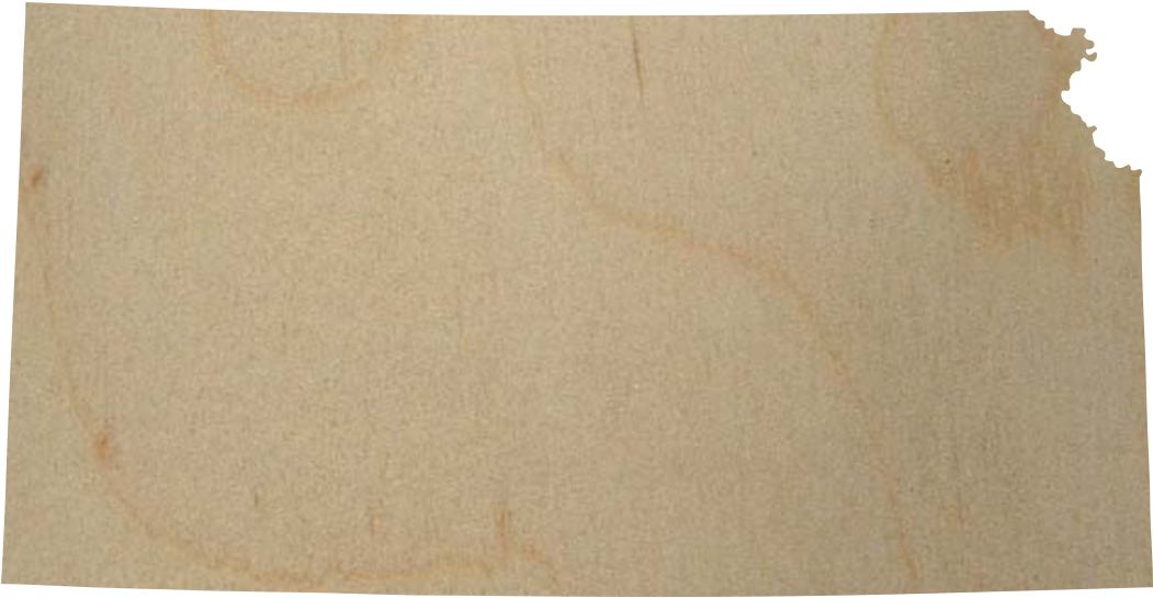 Kansas Wood Cutout (1124x1690), Png Download