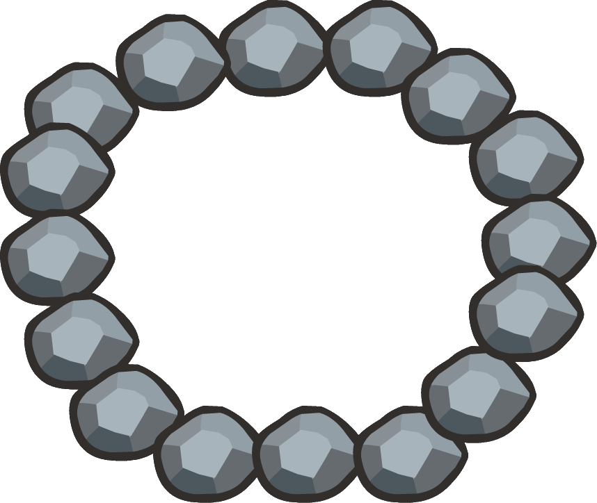 Stone Necklace (858x724), Png Download