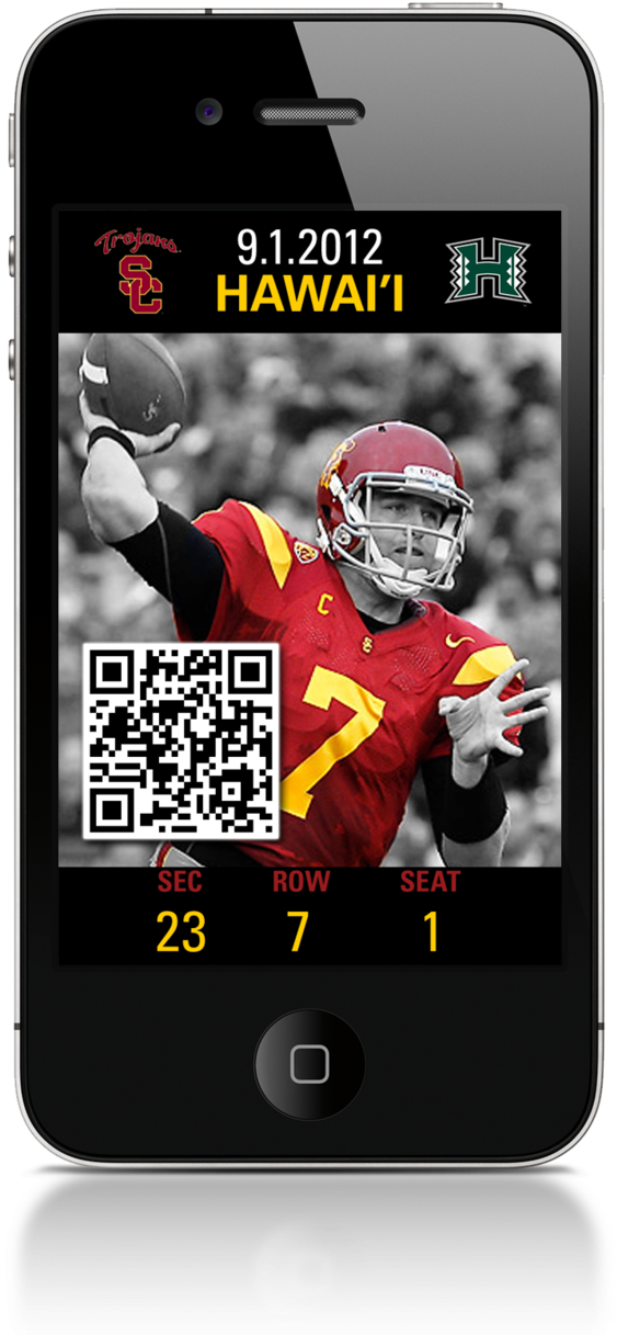 Mobile Screens For Usc Football App (1000x1294), Png Download