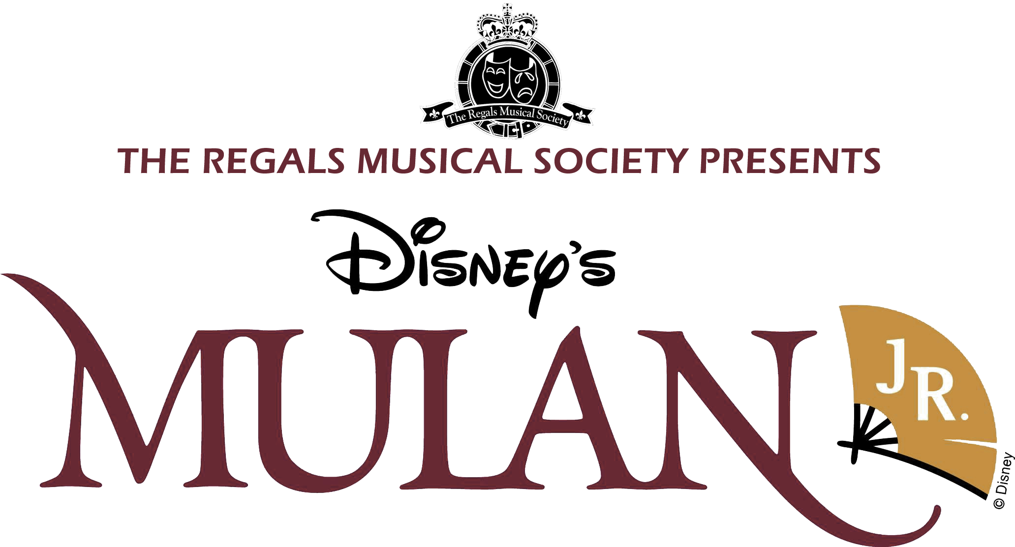 The Regals Musical Society Disney Mulan Jr Logo Andrew (2063x1113), Png Download