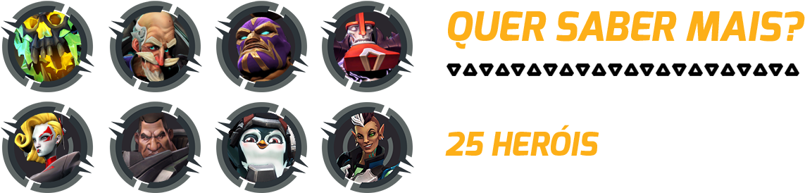 Heroes Of Battleborn (1200x335), Png Download