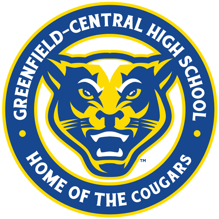 Greenfield-central Cougars (744x754), Png Download