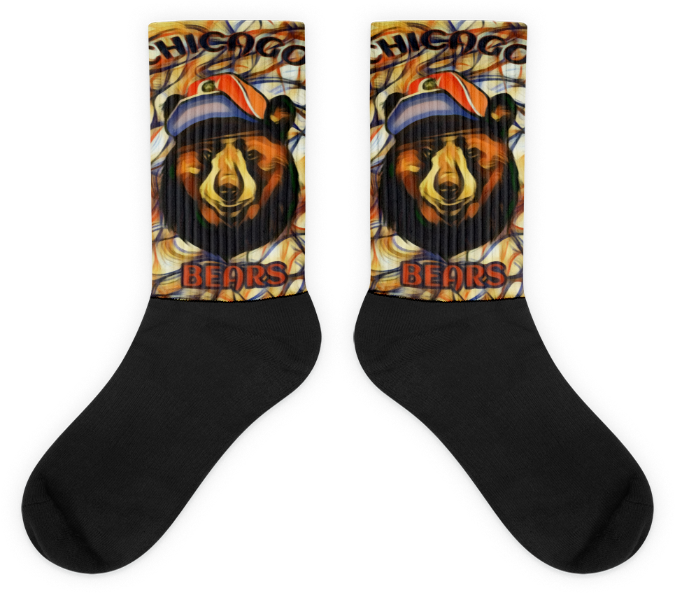 Chicago Bears Socks (1000x1000), Png Download