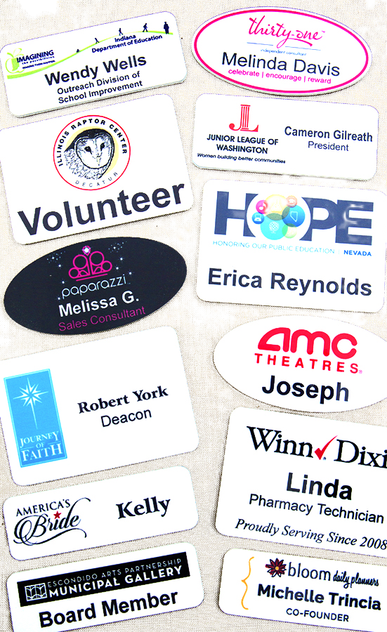 Professional Magnetic Employee Name Tags (551x900), Png Download