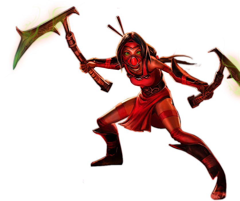 Akali Crimson Skin Splashart Old Png Image (837x700), Png Download