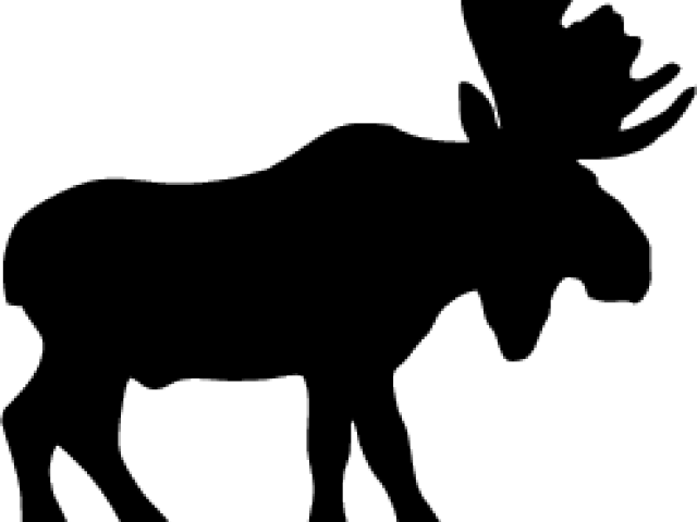 Moose Silhouette Png (640x480), Png Download