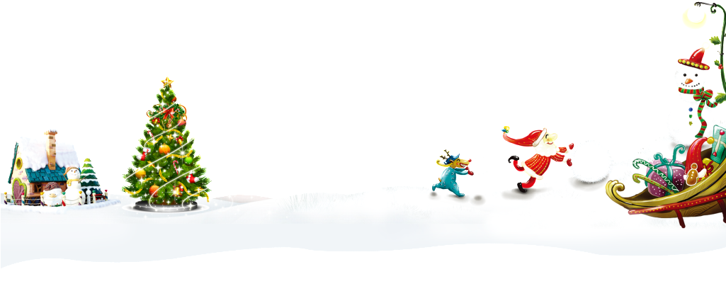 Snow Sleigh Christmas Png (1024x446), Png Download