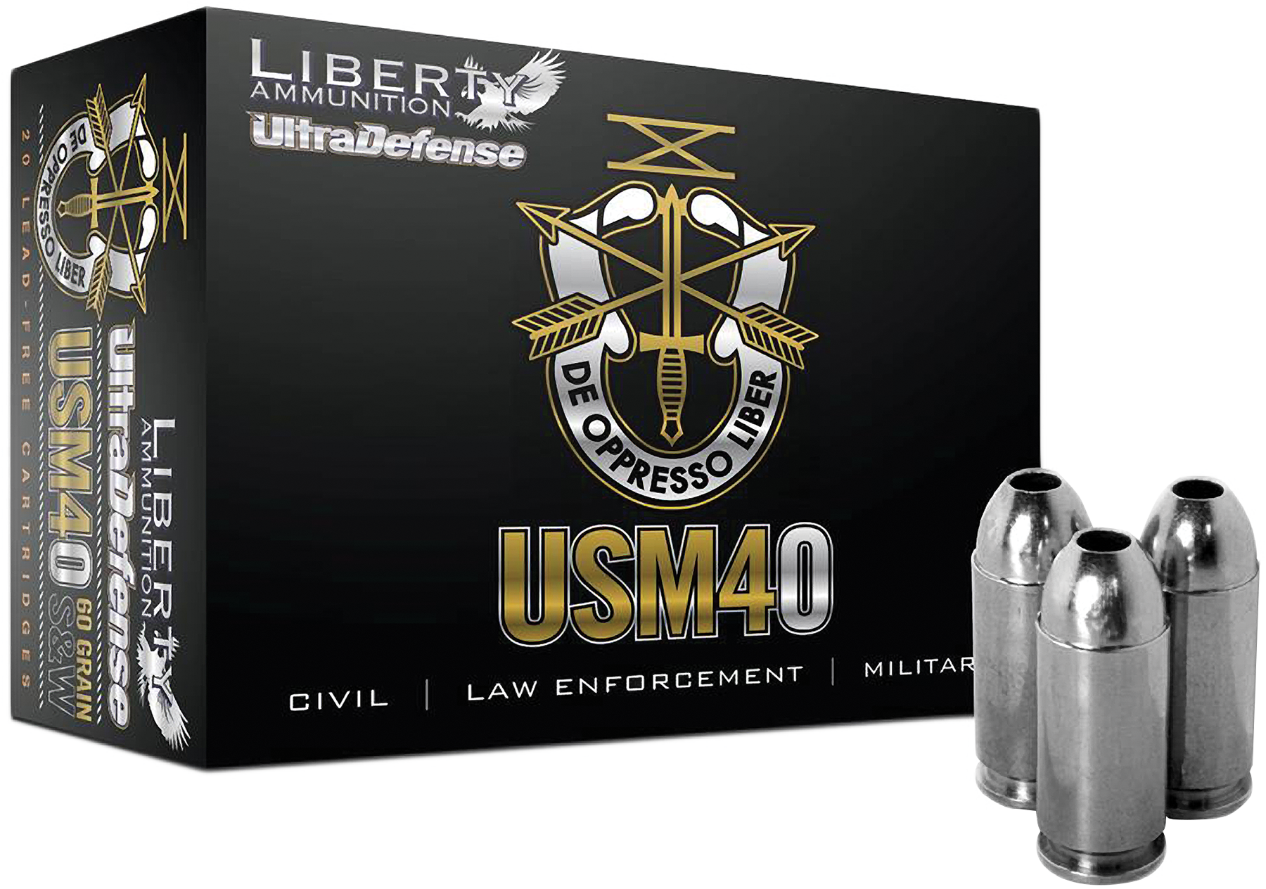 Liberty La Cd 40 012 Civil Defense 40s&w 60gr Lf Fragmenting (1800x1264), Png Download