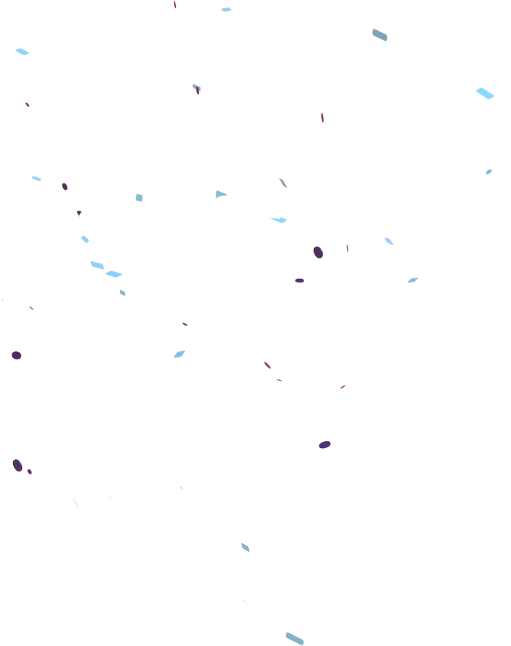White Confetti Png (1600x1600), Png Download