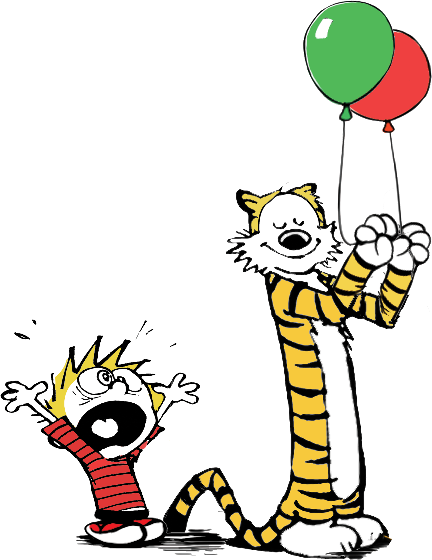 Mando Calvin And Hobbes Ballon Png Calvin And Hobbes (2000x2000), Png Download