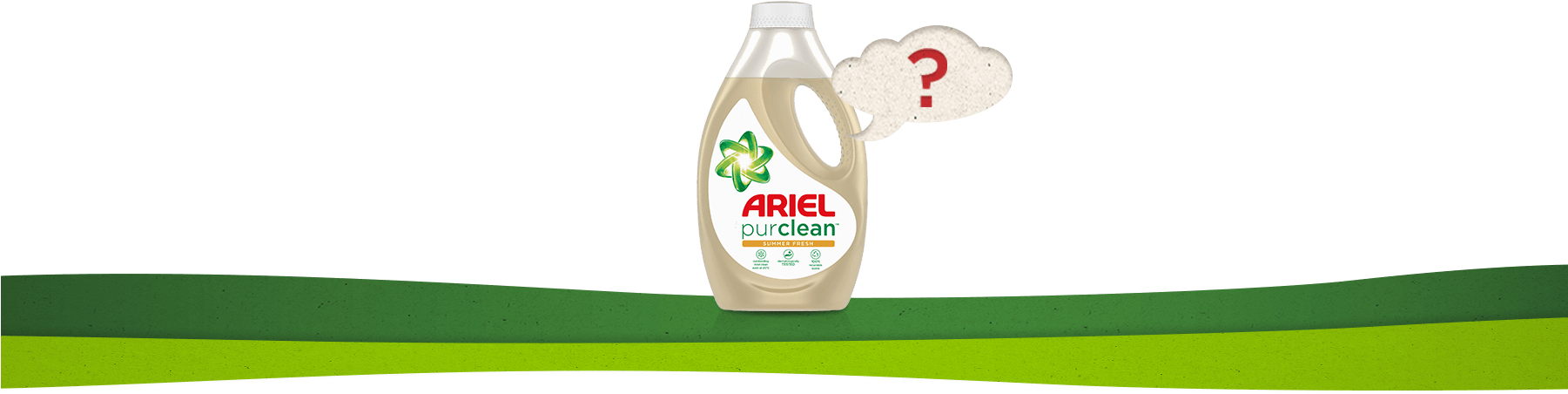 What Is New Ariel Purclean™ Washing Liquid (1800x475), Png Download