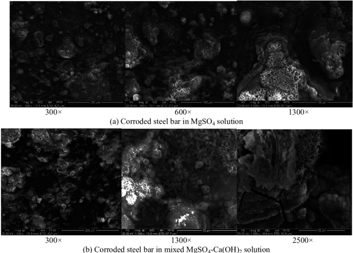 Corrosion Products On Steel-bar Surface In The Mgso4 (850x496), Png Download