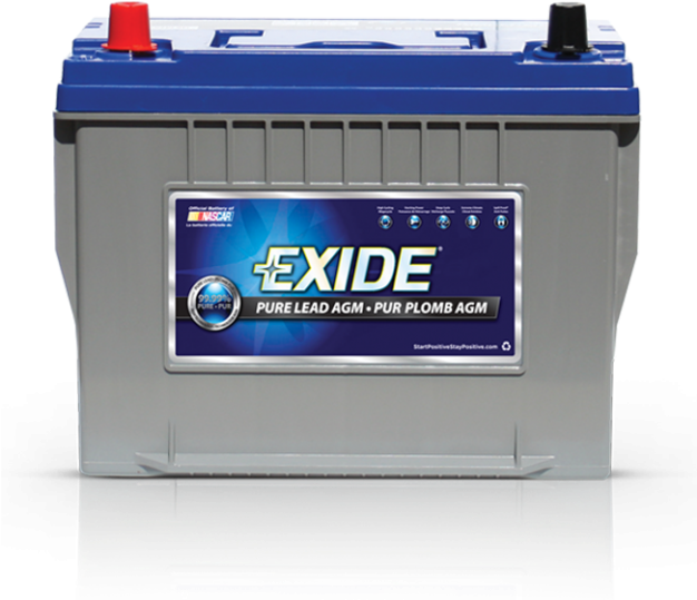 Exide Pure Lead Agm Batteries (625x625), Png Download