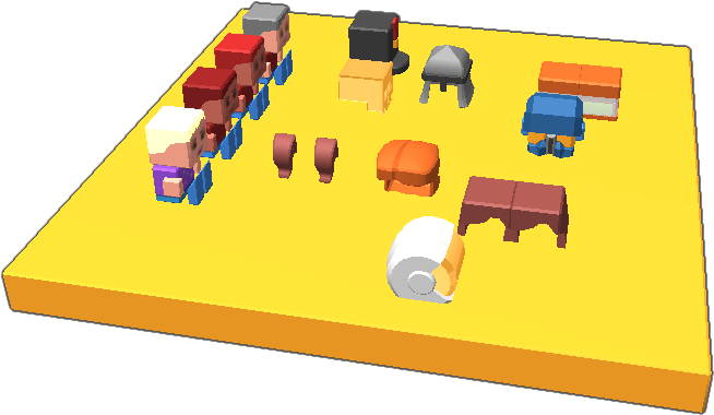 4 Blockster's 3 Hair's 2 Pony Tales 4 Helmets/hats (768x768), Png Download