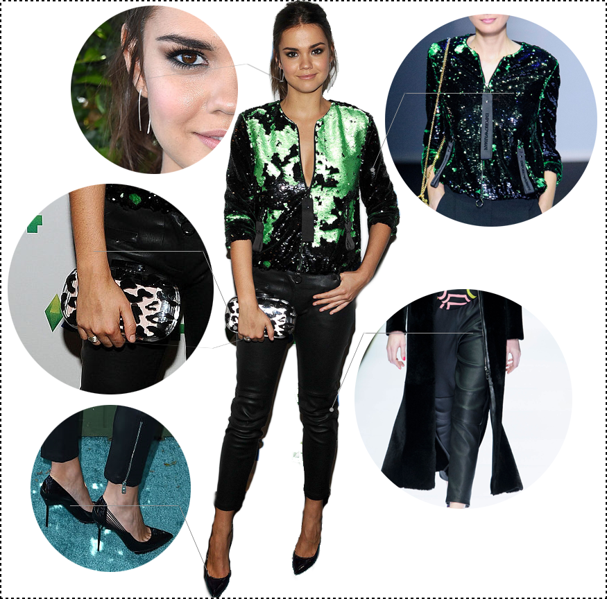 Get The Look- Maia Mitchell Teen Choice Awards (875x864), Png Download