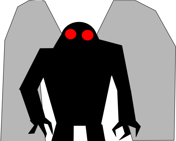 Mothman Clipart Evidence (640x480), Png Download