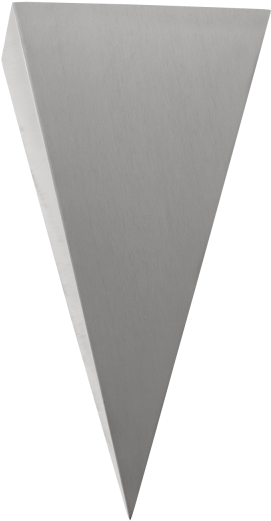 95094 Trigo 2 Led Outdoor Wall Light Stainless Steel (600x600), Png Download