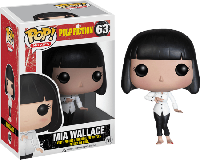 Mia Wallace Pop Vinyl Figure (650x519), Png Download