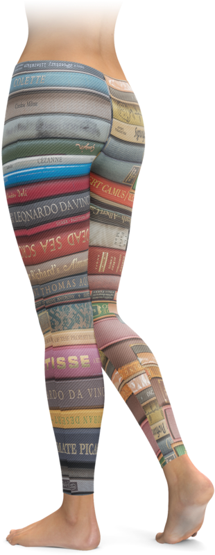 Book Spine Leggings (740x895), Png Download