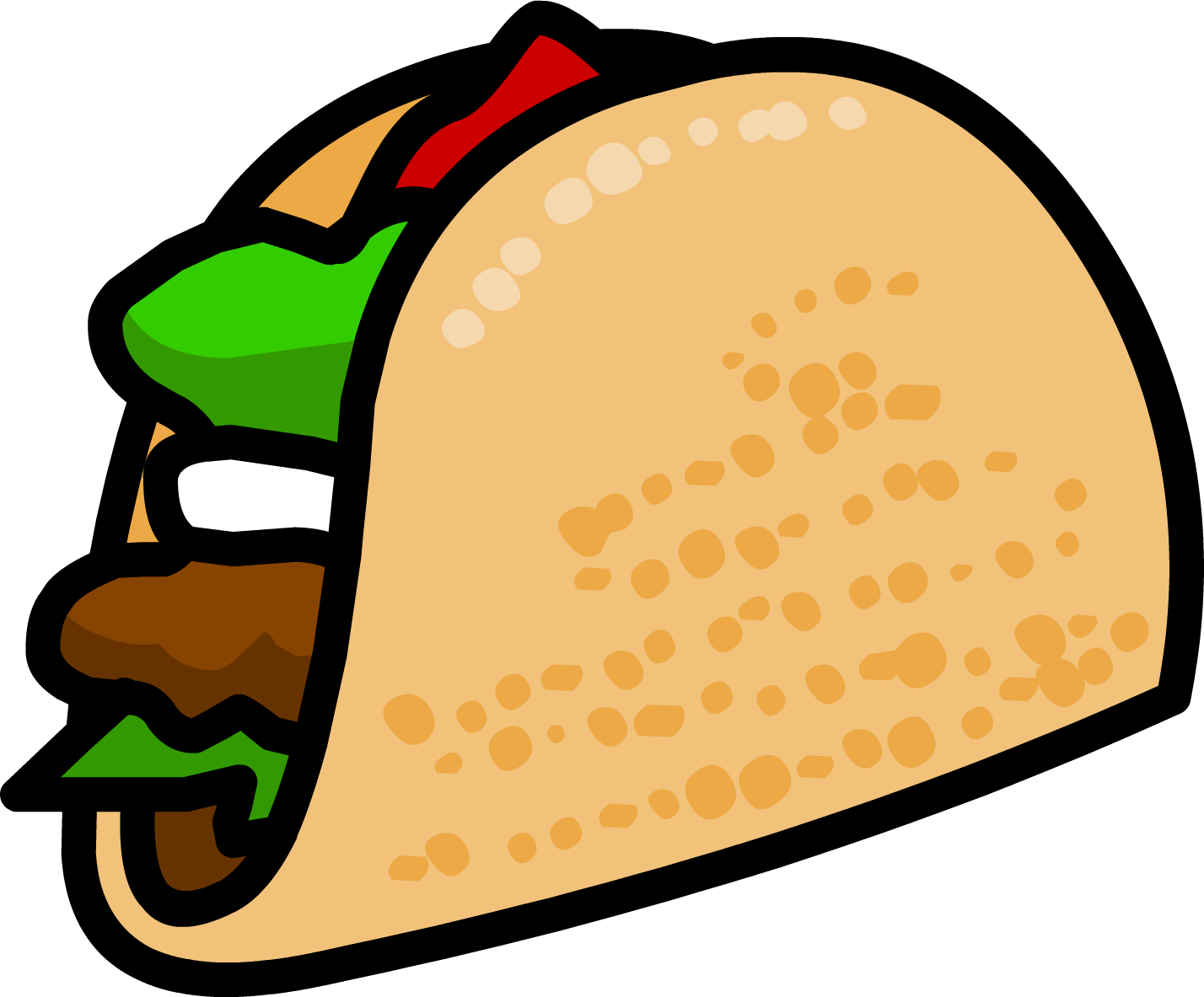 3 Clipart Taco - Taco Png (1428x1183), Png Download