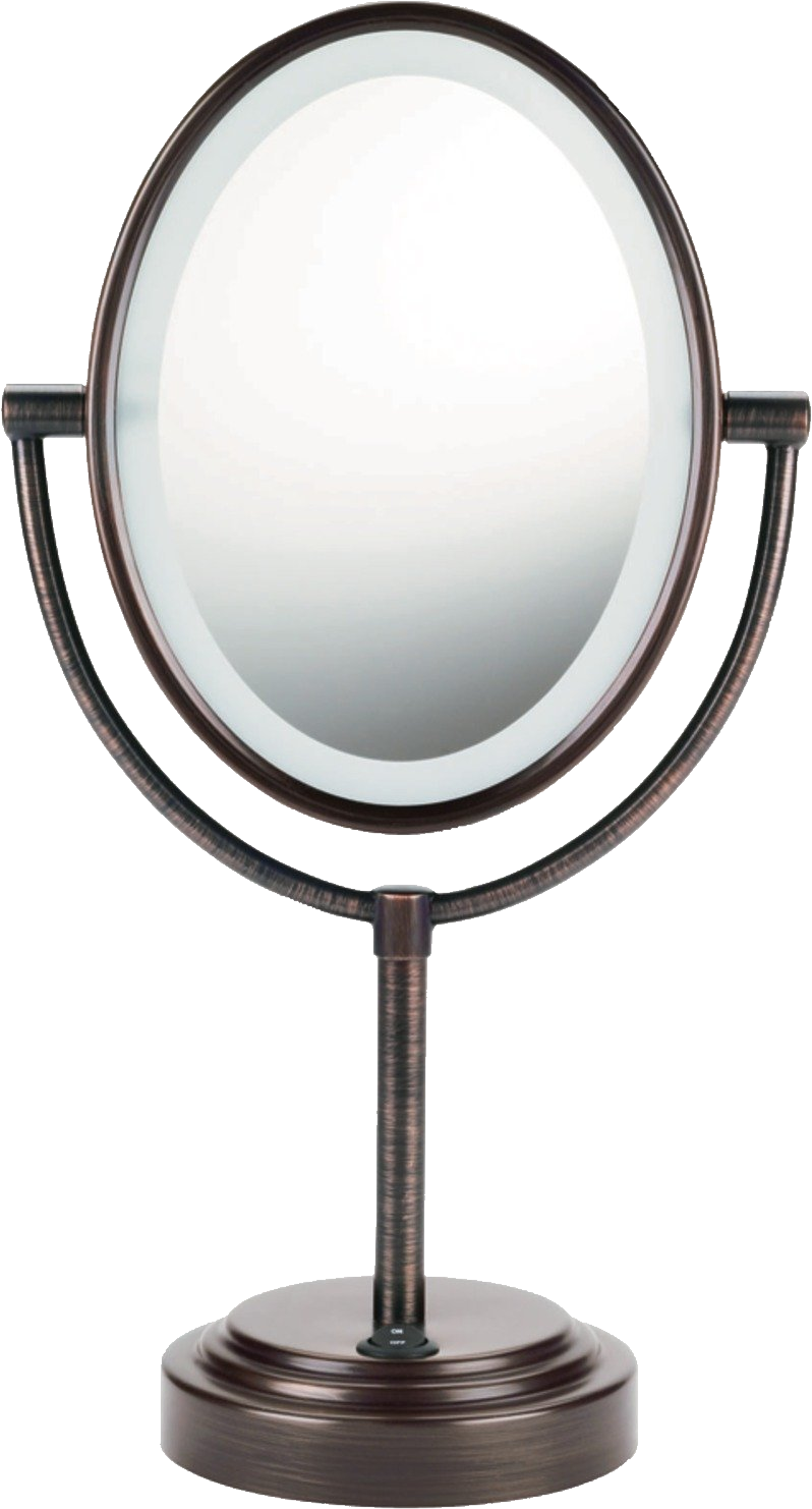 Conair Lighted Mirror Bronze (798x1482), Png Download