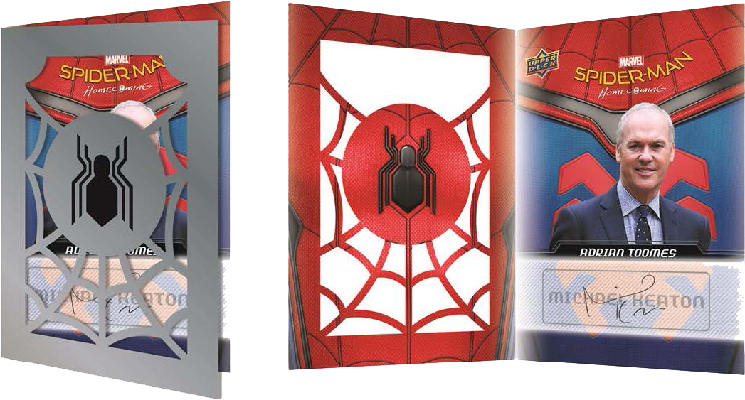 2017 Upper Deck Marvel Spider-man Homecoming Movie - Spiderman Homecoming Trading Cards (1195x664), Png Download