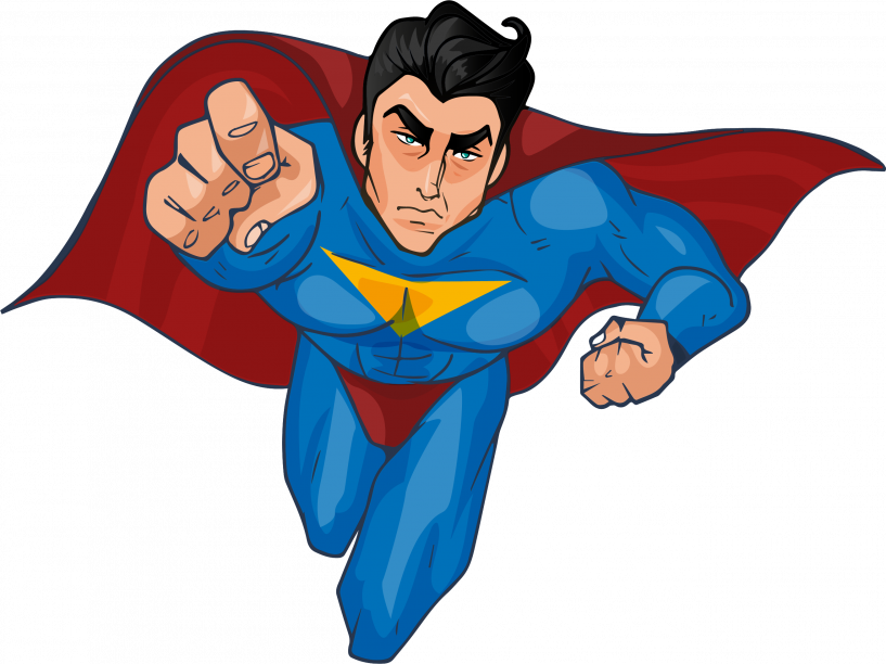 Tableau Pop Art Heros Superman 80x80 Declikdeco (817x612), Png Download