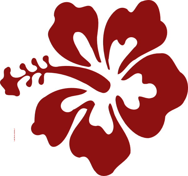 Hibiscus Flower Red Clip Art At Clker - Hibiscus Clip Art (600x563), Png Download