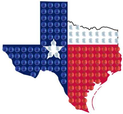 Texas State Outline - Cross (480x480), Png Download