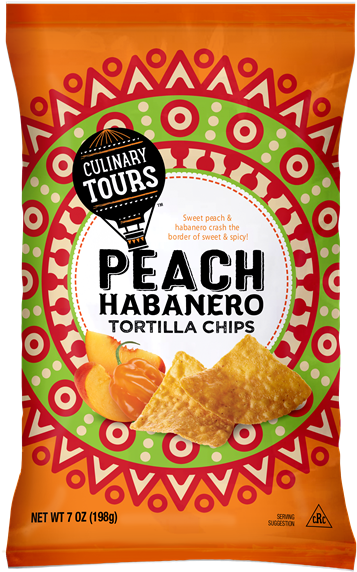 Culinary Tours Peach Habanero Tortilla Chips - Culinary Tours Frozen Fruit Bars, Berries N' Cream (393x600), Png Download