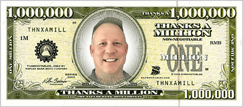 Thanks A Million (800x353), Png Download