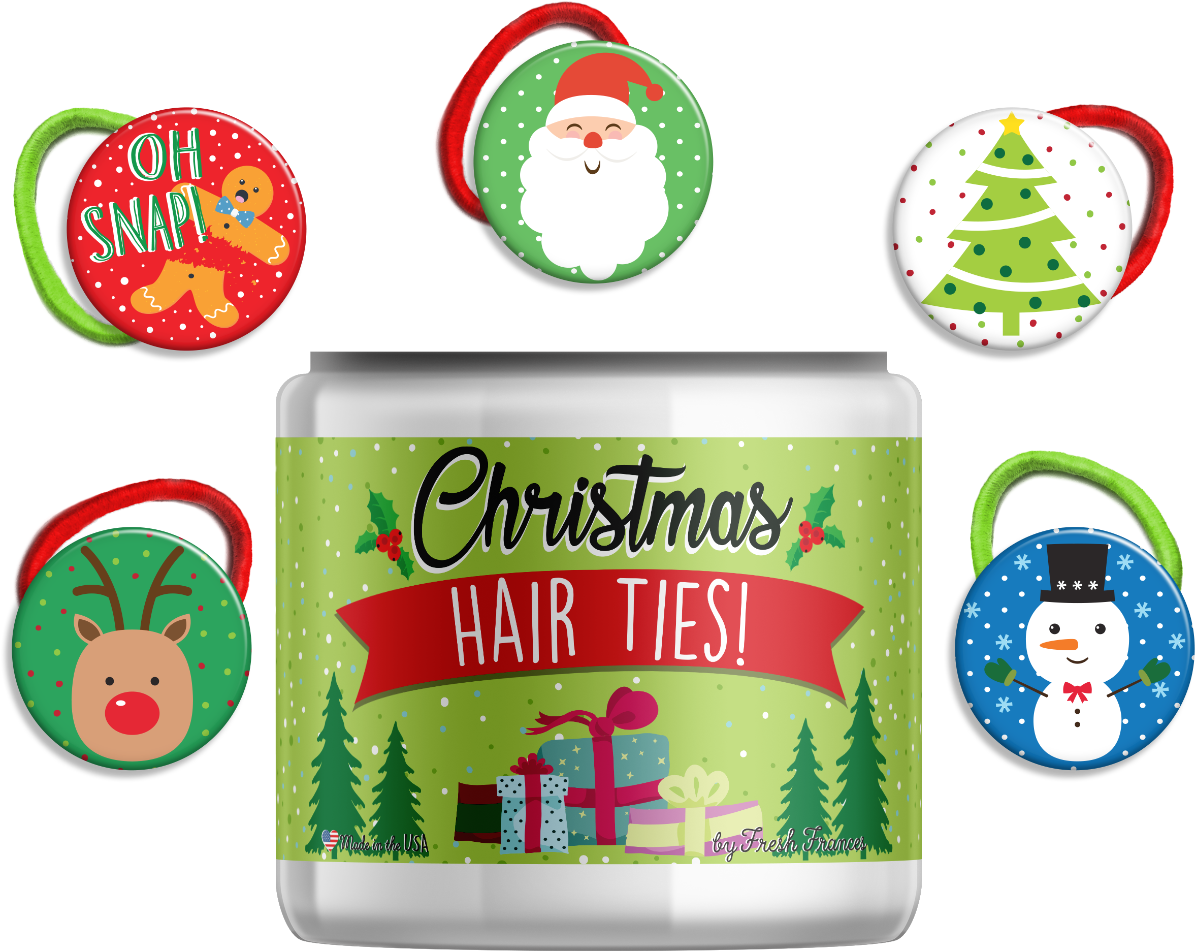 Christmas Hairties With Jar V=1504626414 - Christmas Day (2400x1975), Png Download