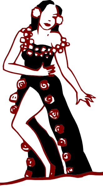 Flamenco Spanish Dancer Svg Clip Arts 330 X 593 Px (330x593), Png Download