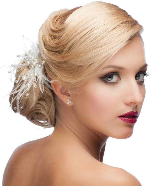 Bride Hairstyle Png (600x732), Png Download