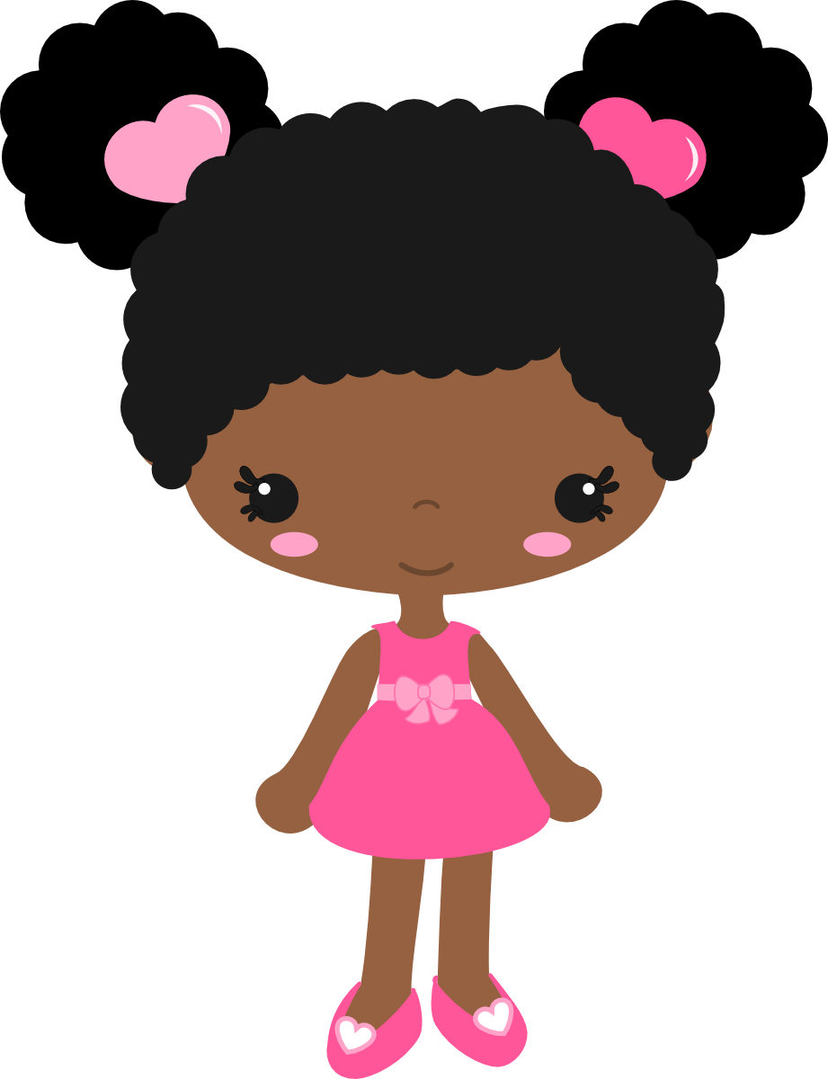 Jpg Black And White Afro Clipart Natural Hair - Niña Clipart (921x1200), Png Download