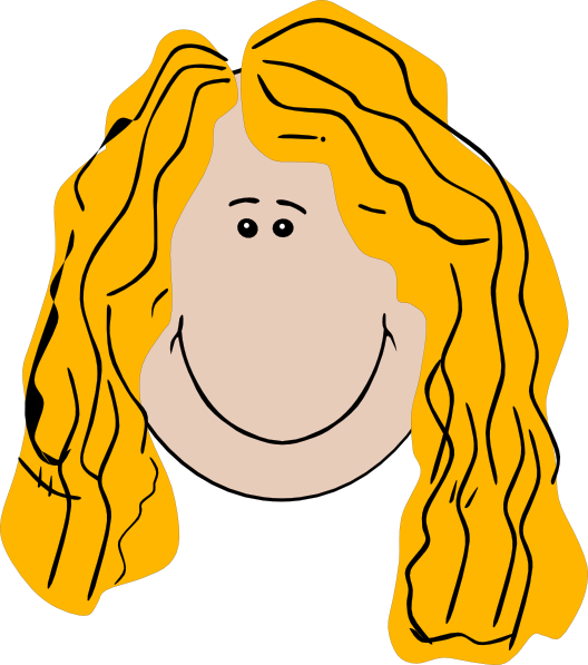 Long Hair Girl Clipart - Clip Art (528x597), Png Download