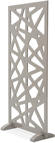 Amini Lattice Decorative Room Divider - Trance Lattice Brown Decorative Room Divider By Aico, (600x510), Png Download