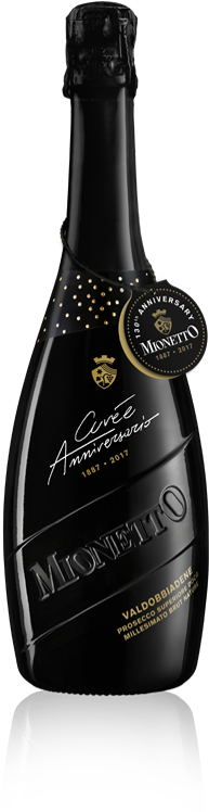Cuvée Anniversario 1887 2017 Valdobbiadene Prosecco - Mionetto Valdobbiadene Prosecco Superiore Extra Dry (205x750), Png Download