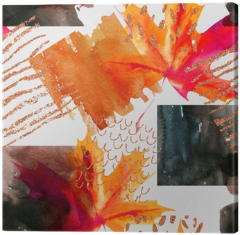 Abstract Seamless Pattern With Watercolor Squares And - Watercolor Painting (400x400), Png Download