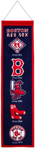 Boston Red Sox Heritage Banner (8" X 32") (500x500), Png Download