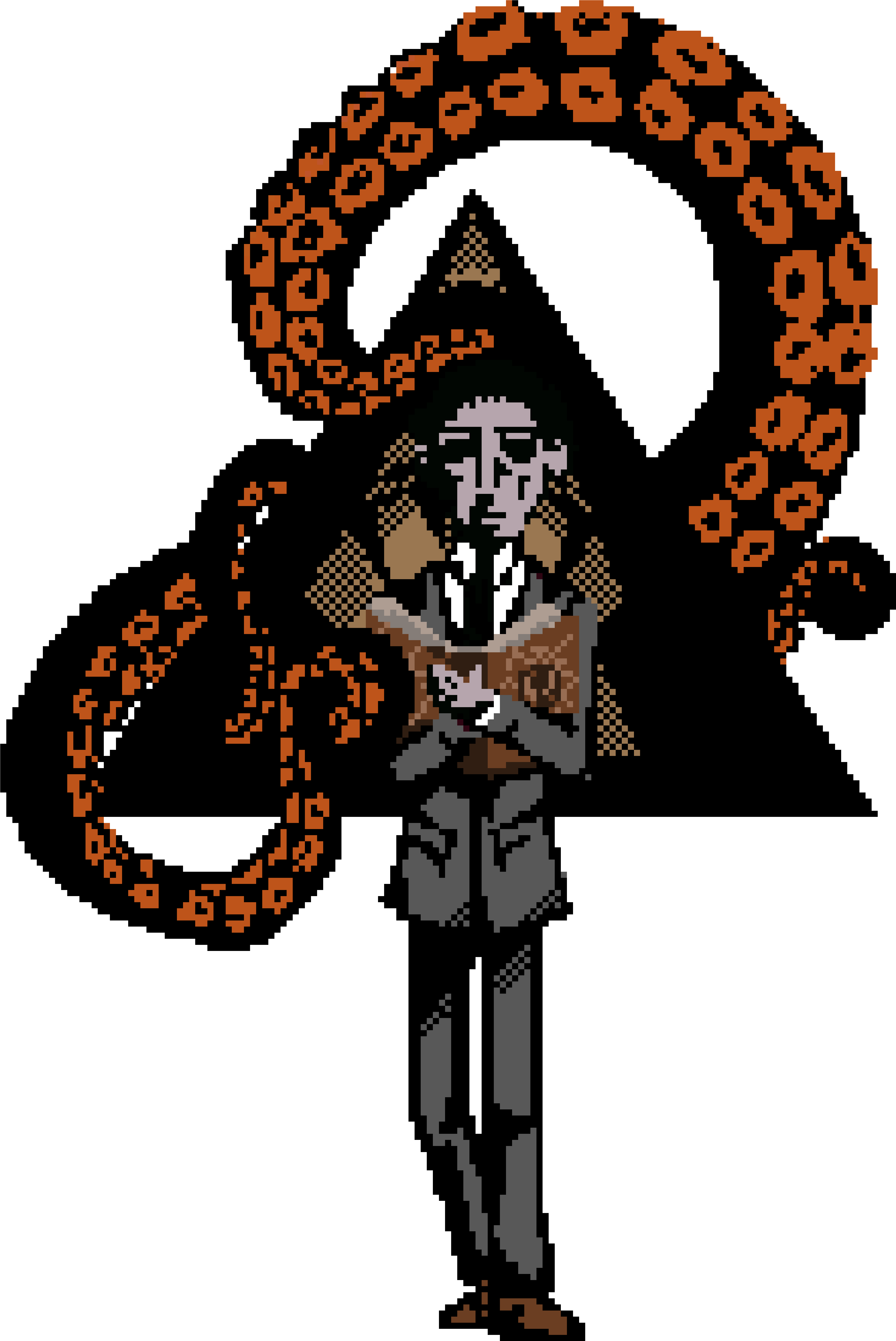 Pixel Horror - Lovecraft Portal Pixel Art (5010x7170), Png Download