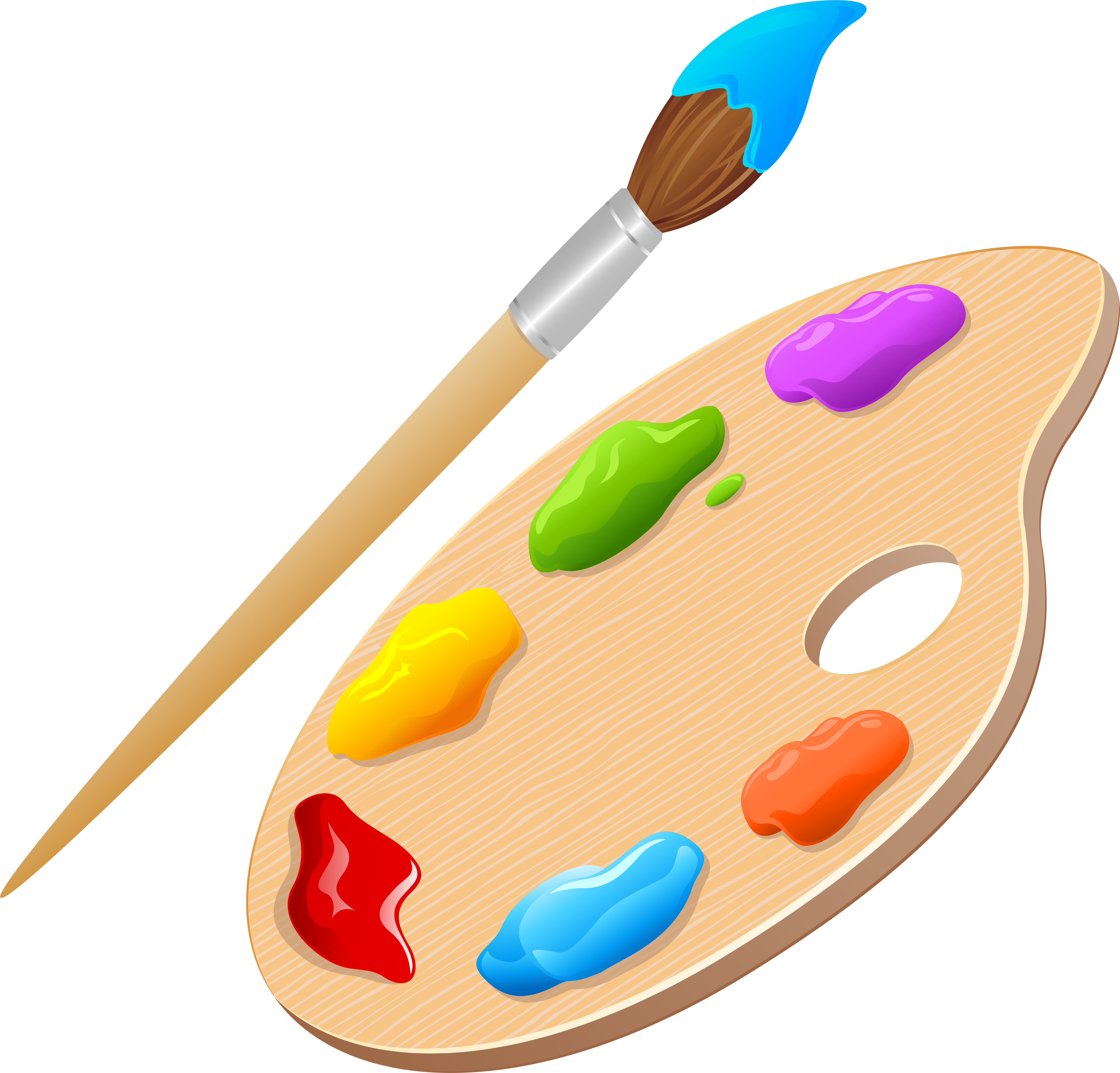 Paint Palette Png (8000x7743), Png Download